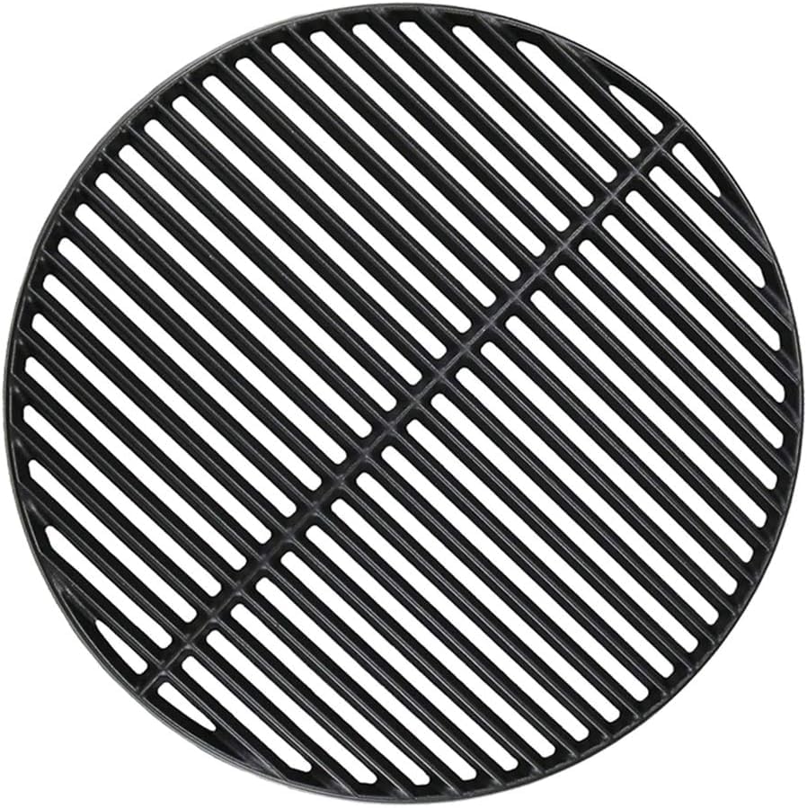 18 3/16" Cooking Grate for Big Green Egg Large CIF999A Matte Cast Iron Grid Grates Replacement Parts for Big Green Egg Grate, Kamado Joe Classic, Vision Grill VGKSS-CC2, B-11N1A1-Y2A