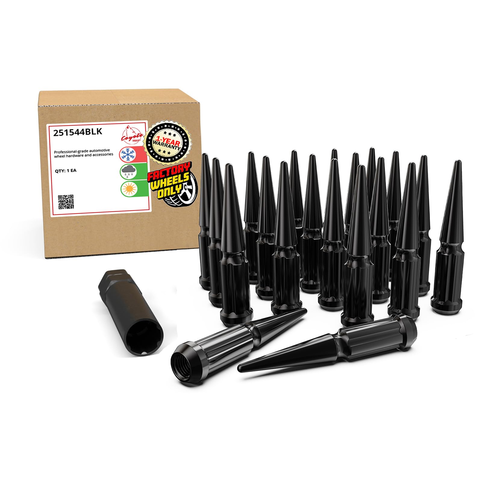 Amazon.com: Wheel Accessories Parts 20 Pcs M12x1.25 12x1.25 Thread