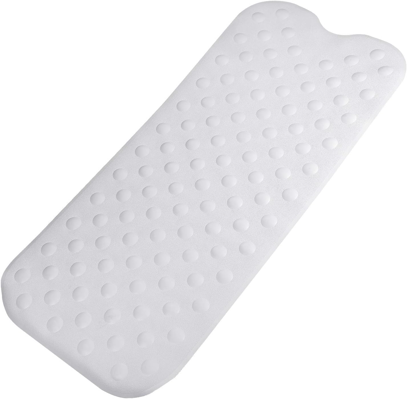 ARMIX Bath Mat Rubber for Bathroom Non-Slip Non-Toxic Washable - White