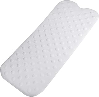 ARMIX Bath Mat Rubber for Bathroom Non-Slip Non-Toxic Washable - White