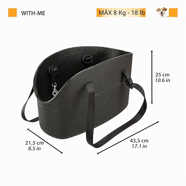 Foto 3 de 7 de Ferplast Bolso para Perros Transportín Perro de hasta 8 kg. Transportín Gato, Plástico Engomado