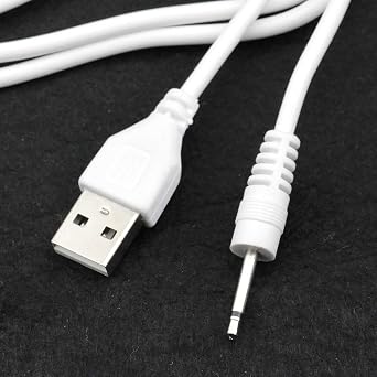 Replacement Charging Cable Compatible with Tracys Dog/Tracy's Dogg, USB Charger Cord Fast DC 2.5mm Jack Chargers, White (1)