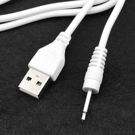 Replacement Charging Cable Compatible with Tracys Dog/Tracy's Dogg, USB Charger Cord Fast DC 2.5mm Jack Chargers, White (1)