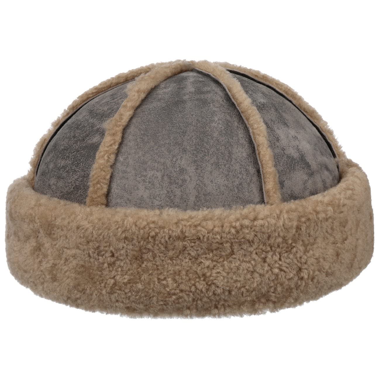 Stetson Lambskin Docker Wendemütze - Reversible Leder-Dockercap - Unisex- Design - Made in Germany - Schafleder - Wärmend - Herbst/Winter