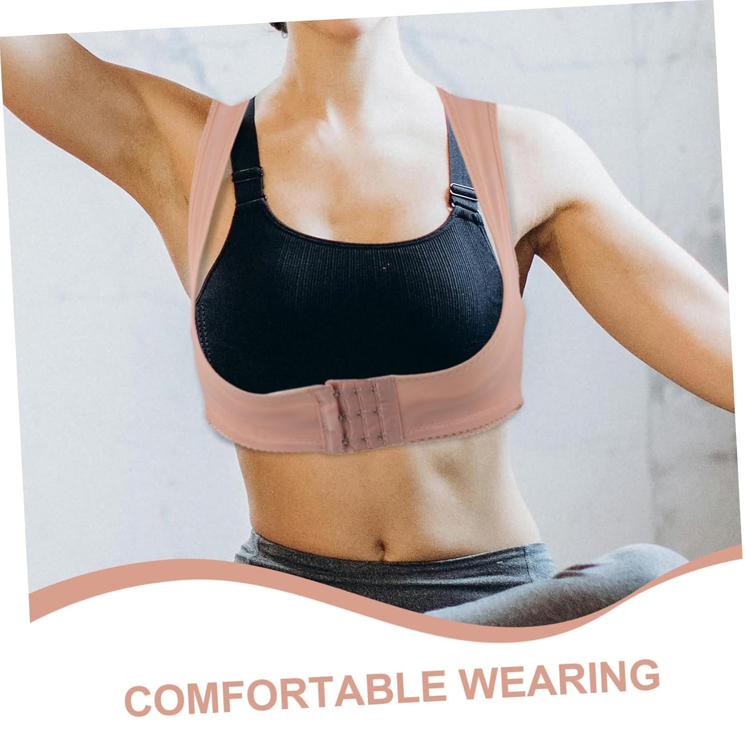 3pcs Women Hunchback Posture Chest Support for Improved Posture Skin Color for Daily Wear and from Back