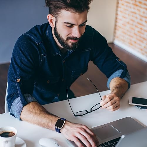 Miniatura 6 de Lerobo Paquete de 2 correas elásticas Solo Loop compatibles con Apple Watch de 1.496 pulgadas, 1.575 pulgadas, 1.614 pulgadas, 1.654 pulgadas, 1.732