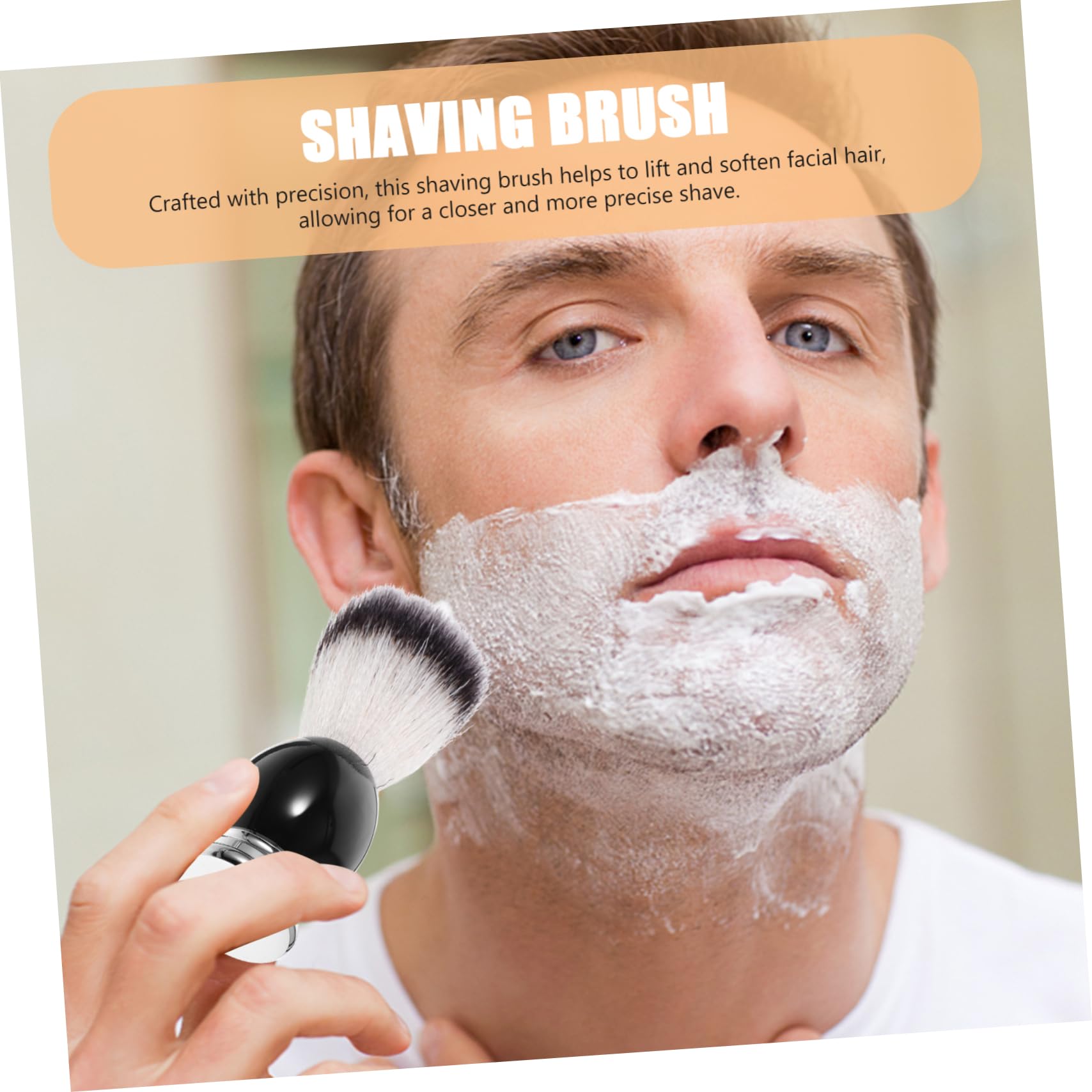 FOMIYES Beard Shaving Brush Men's Professional Shave Brush Essential Grooming Tool