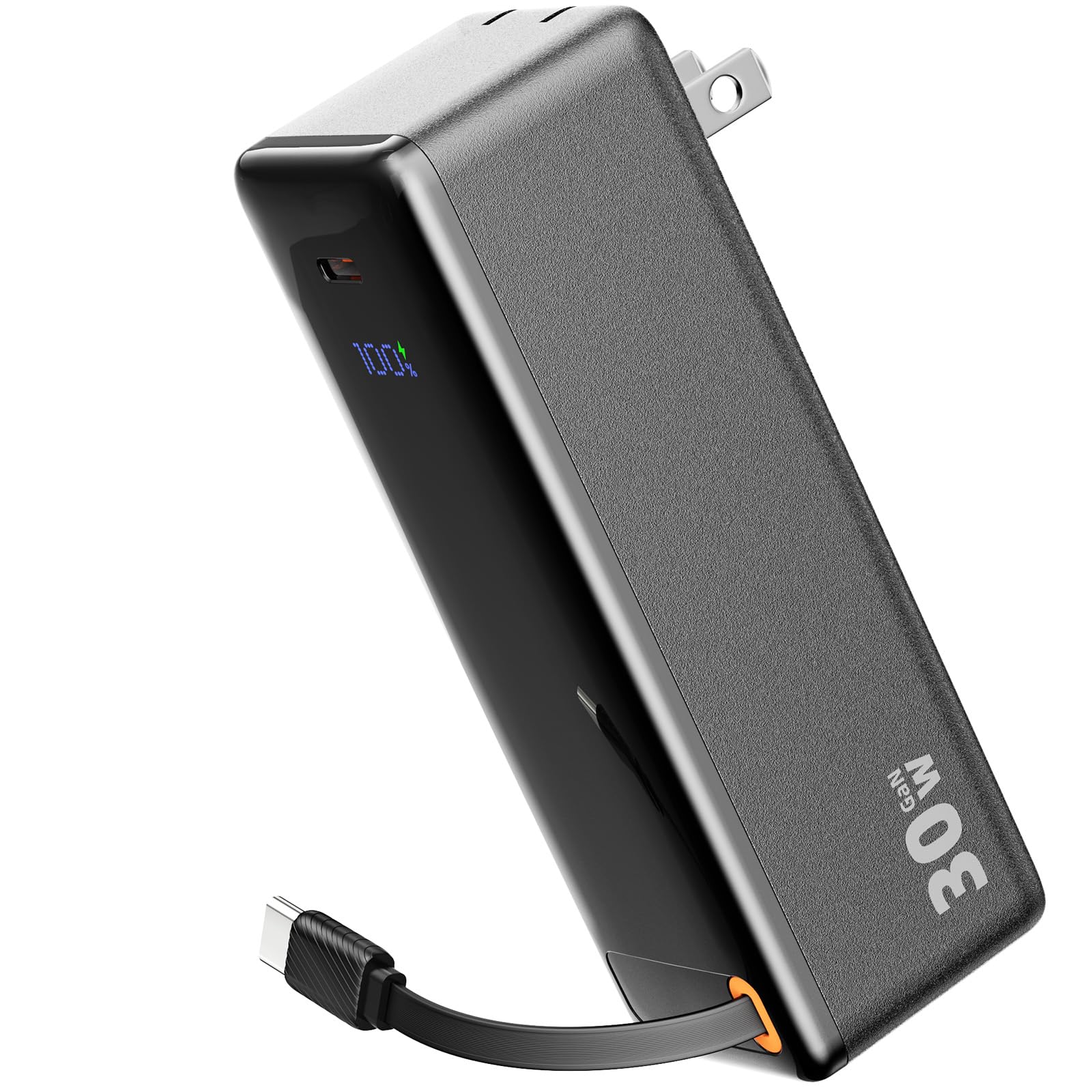 モバイルバッテリー コンセント一体型 【PD30W急速充電&10000mah大容…