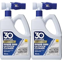 30 SECONDS Pro Power Suds Mold Pro Mold and Mildew Stain Remover | Scrub Free | Brighter Results Instantly | Ready To Use | 64 fl. oz. Hose End Sprayer 2 Pack