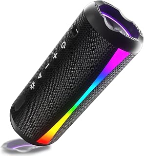 dotn Portable Bluetooth Speaker, 2026 Bluetooth Wireless Speaker 5.4 with RGB Lights, 20H Playtime with Deep Bass, IP7 Wat Price In India