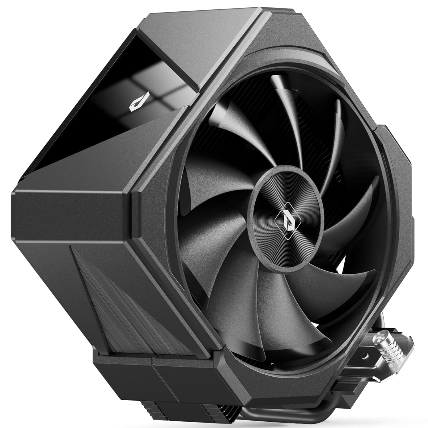 upHere up1 Elite CPU Cooler - 4 Heat Pipes, Magnetic Cover, Quick-Release Fans, Intel LGA1851/1700 & AMD AM5/AM4 Support, Independent Air Duct, 1650RPM 68CFM Fan, Black, up1 Elite K4