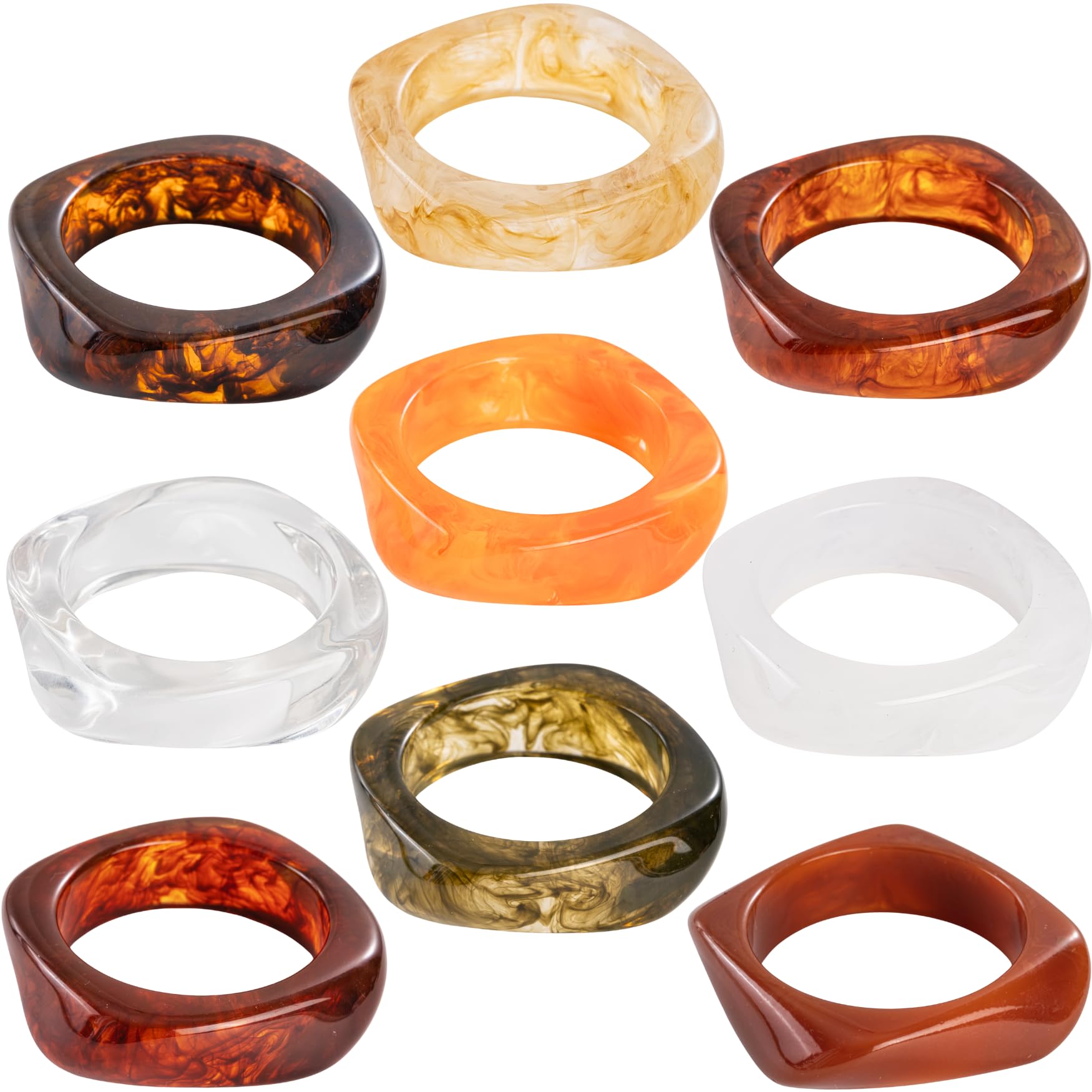 Acrylic Chunky Bangle Bracelets Vintage Irregular Punk Cuff Wide Wristband Bracelet Clear Resin Geometric Tortoiseshell Irregular Thick Acetate Statement Exaggerated Jewelry
