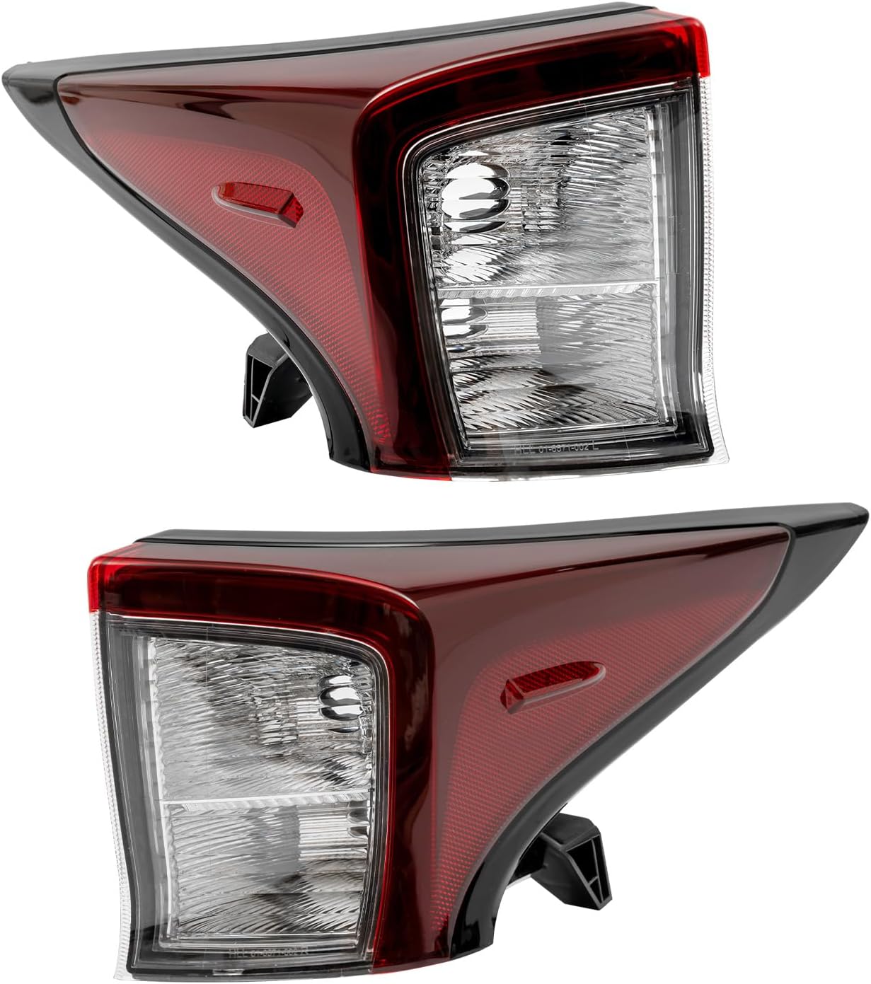 Halogen Tail Lights Assembly For 2019 2020 2021 2022 Toyota Prius Prime/C/AWD-e Rear Break Lamp Replacement w/o Bulbs (A pair)