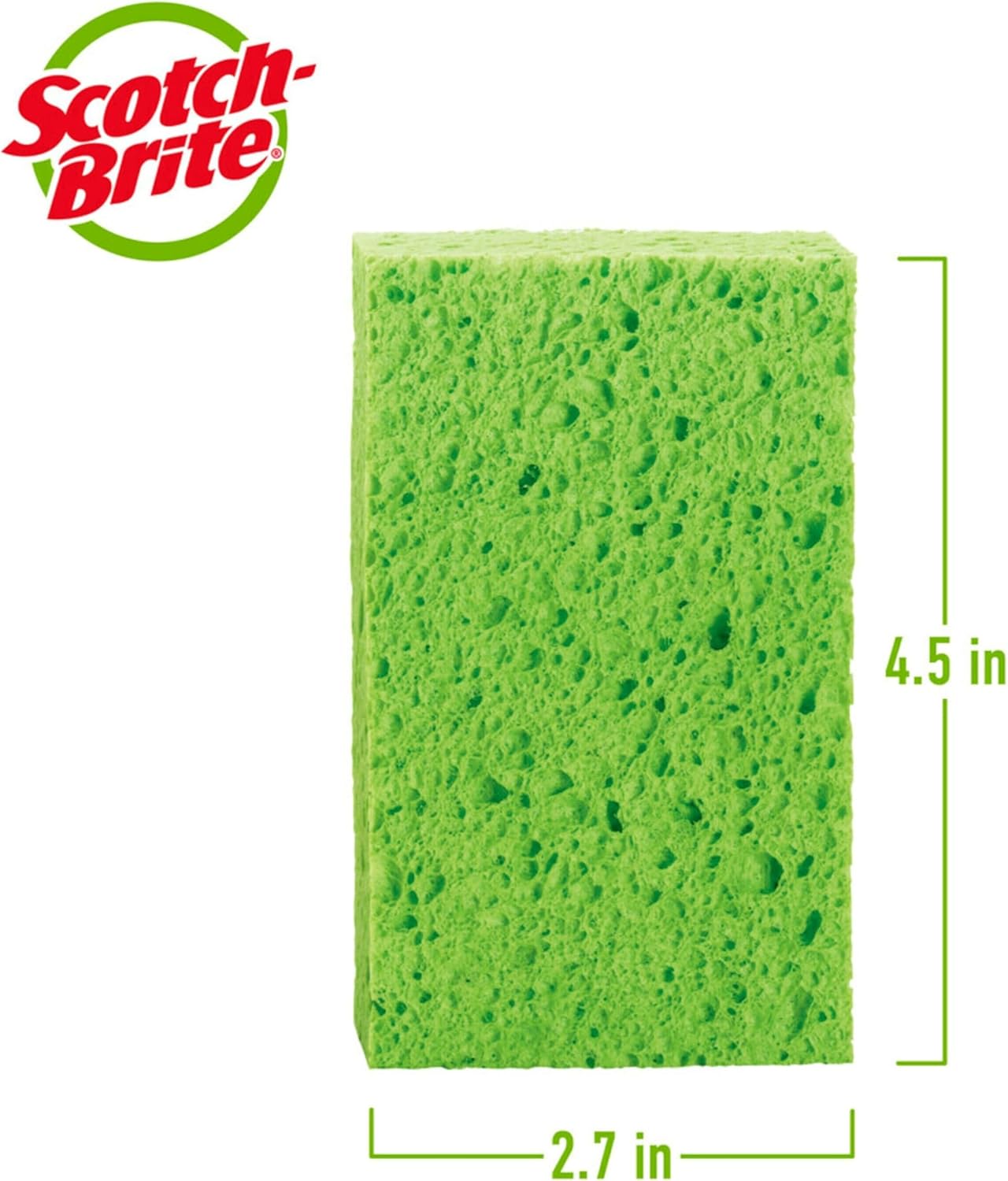 Scotch-Brite Multi-Purpose Sponges, Highly Absorbent Dish Sponge for Cleaning of Non-Stick Cookware, Showers, and Coolers, 40 Kitchen Sponges