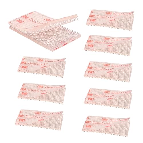 Miniatura 7 de Cierre de doble bloqueo de 2 x 4 pulgadas, 4 unidades, cinta entrelazable resellable, soporte EZ Pass, bloqueo de gancho adhesivo resistente, cinta