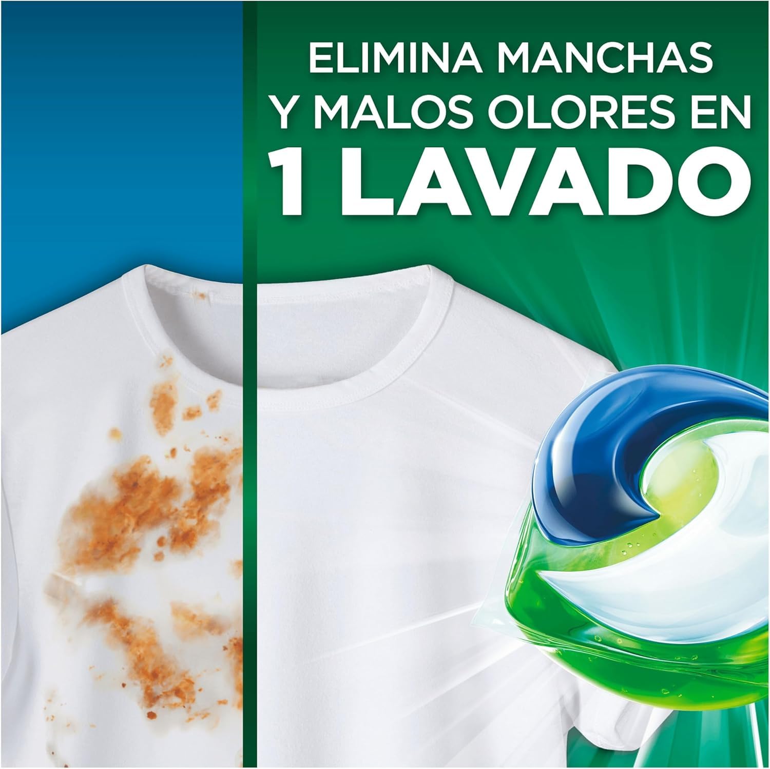 Ariel PODs Todo en 1 Detergente en Cápsulas Original, Elimina Manchas y Olores en 1 Lavado, 72 Cápsulas - 2