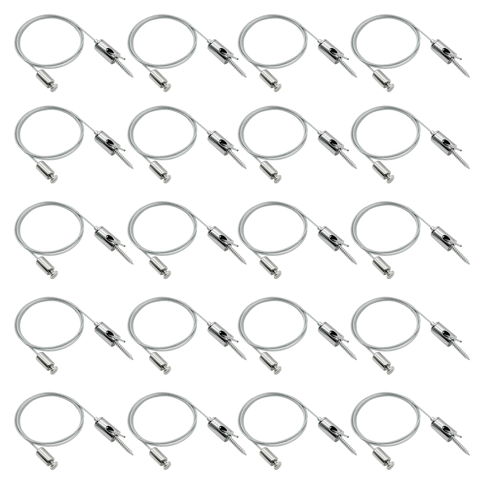 HAMRVL 4 Set Aquarium Light Suspension Cables Kit - Adjustable Steel Hanging Chains 5ft Lighting Fixture Chains,Heavy Duty Stainless Steel Rope for Commercial Aquarium Fish Tank Light LED Panel Light — Amazon image 8