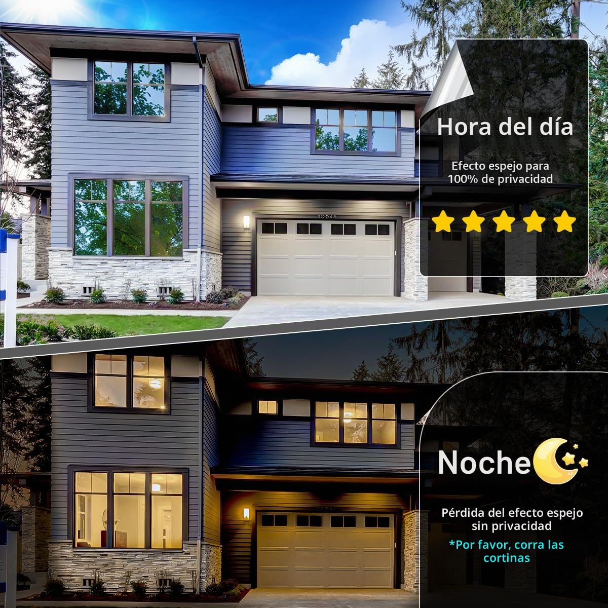 Zindoo Vinilos para Cristales Vinilo Adhesivo Cristal Efecto Espejo con Kit de Montaje 90 × 400cm Anti UV Anti Calor Unidireccional Protector de Privacidad Protege del Sol para Hogar Oficina Tienda