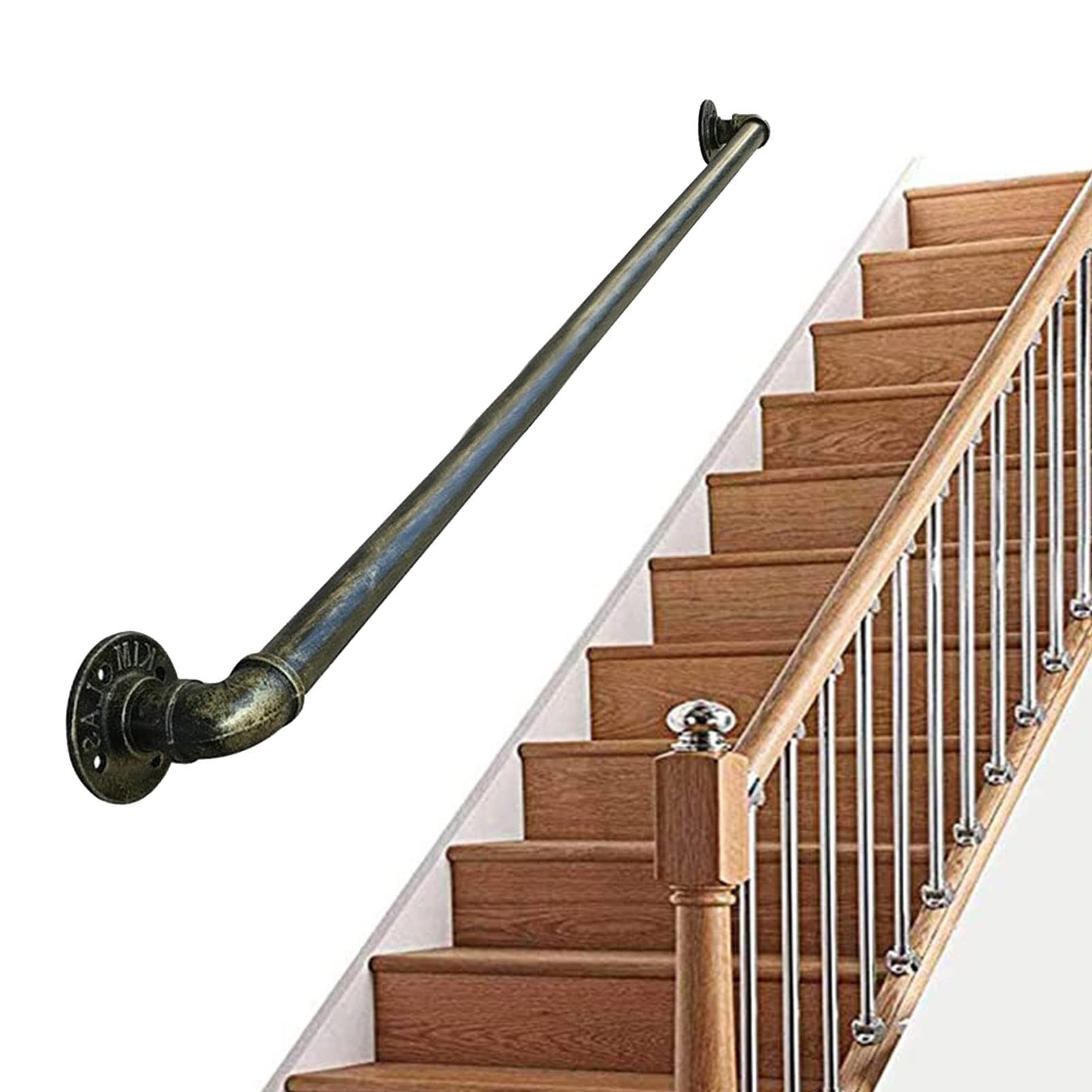 Mains courantes en fer forgé pour éviter les chutes des enfants et PMR dans l'escalier
