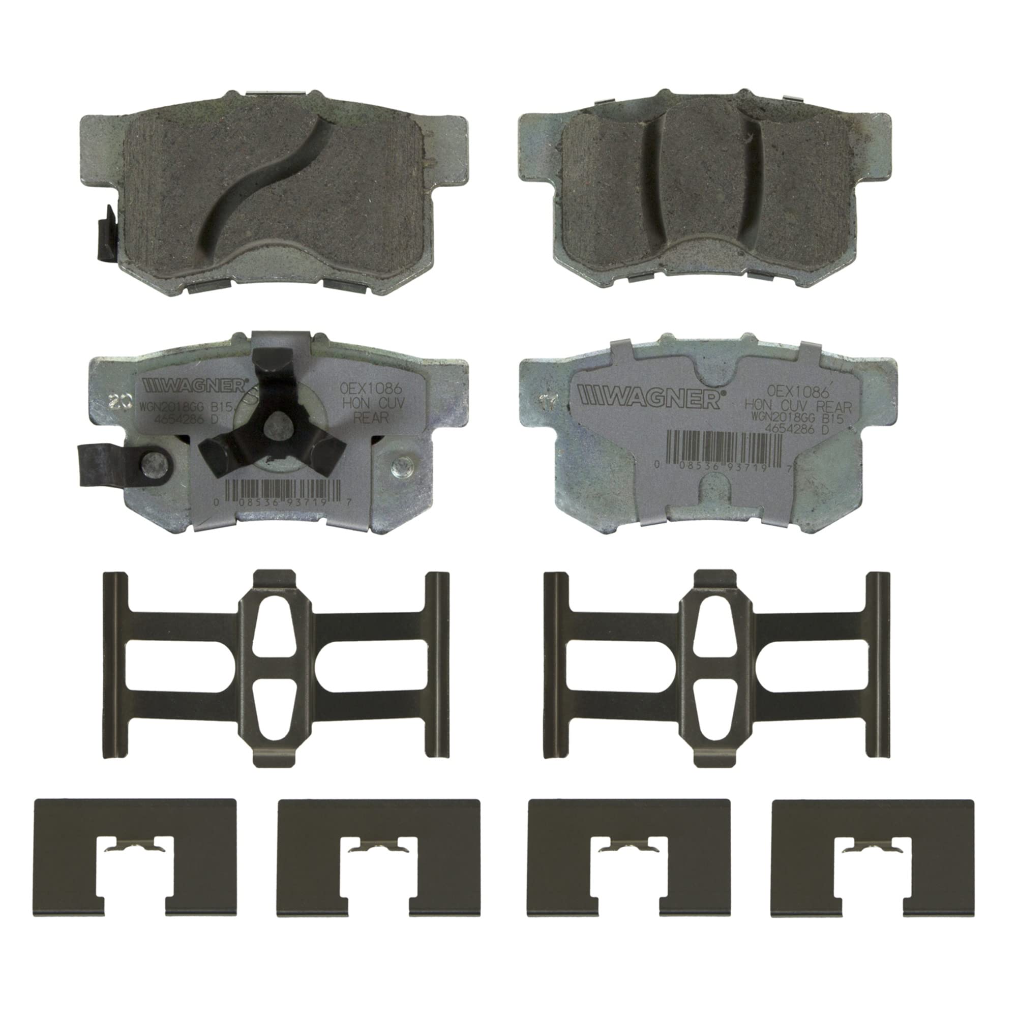 Wagner Brake OEX OEX1086 Premium Ceramic Disc Brake Pad Set