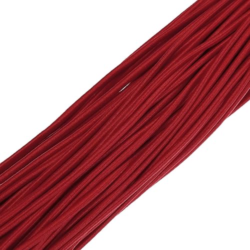 Vista 493 de PATIKIL Cuerda elástica elástica de 1/8 pulgadas, 11 yardas (0.118 in x 32.8 ft), color verde militar para manualidades, correas de gancho