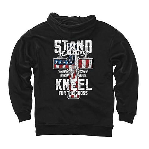 Stand/Kneel Hoodie- Large Black
