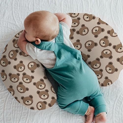 Miniatura 2 de Fundas de almohada neutras de lactancia con diseño de osos bohemios para niños y niñas, lindas fundas de almohada de lactancia para almohadas de