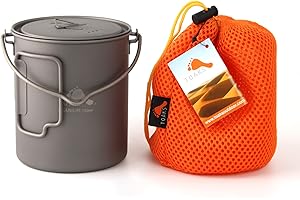 Toaks Titanium 750ml Pot with Bail Handle: Your Essential Camping Buddy