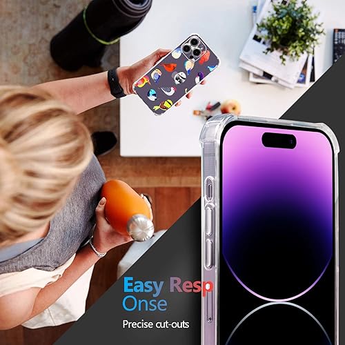 Vista 289 de Roemary Buffertech - Funda protectora para iPhone 13 Pro Max con diseño Golden Retriever, diseño de arcoíris con protector de pantalla