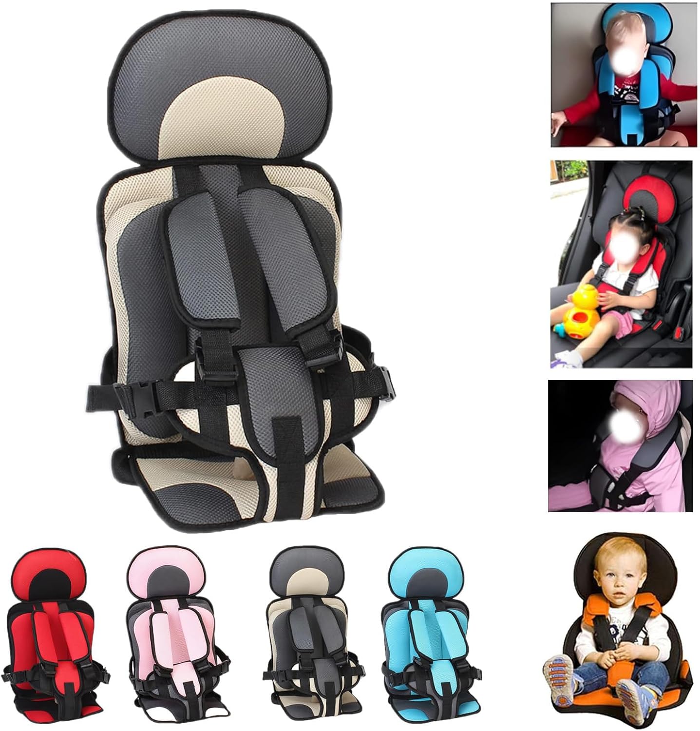 Auto Child Safety Seat Simple Car Portable Seat Belt,0 12