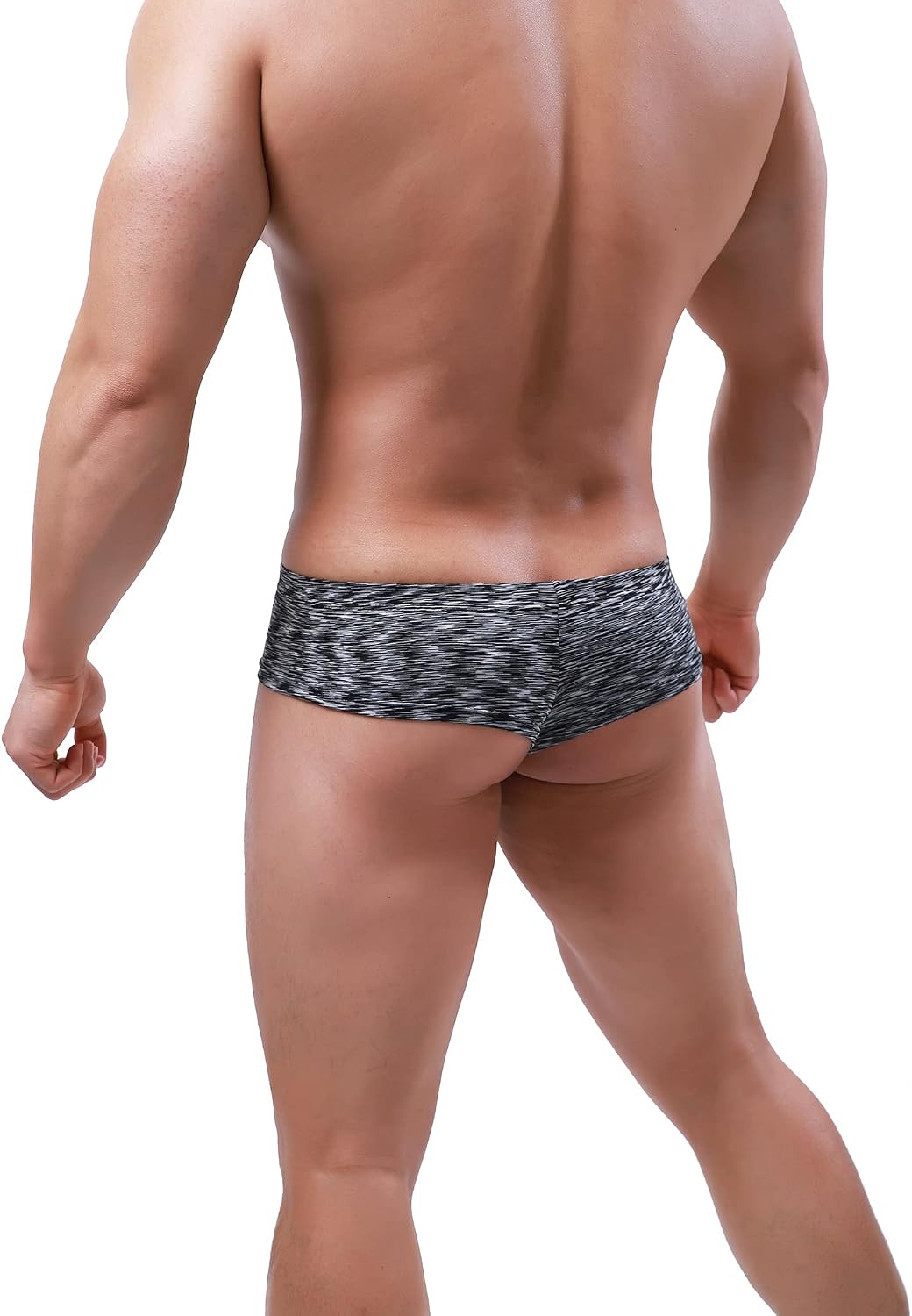 iKingsky Men's Colorful Cheeky Boxer Briefs Sexy Brazilian Back Mens Underwear Quick-dry Mini Cheek Thong Under Panties