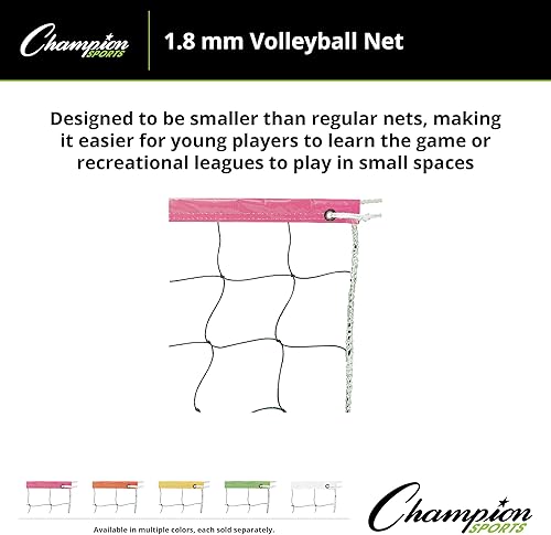 Vista 36 de Champion SportsVolleyball Nets Negro/Blanco
