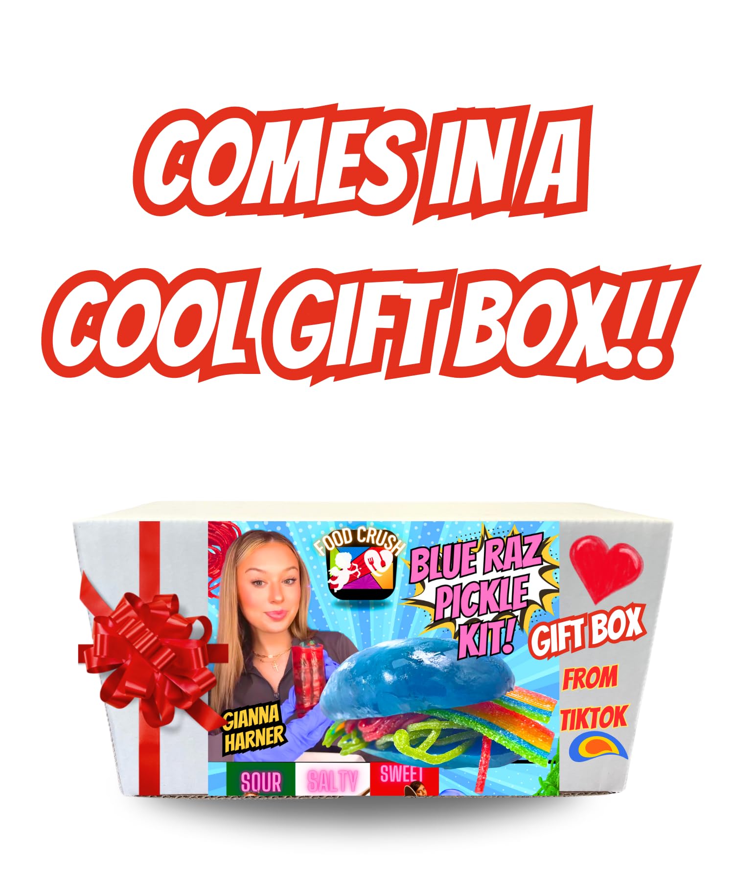 Blue Raspberry Pickle Kit Gift Box With Freeze Dried Candy | Desertcart ...