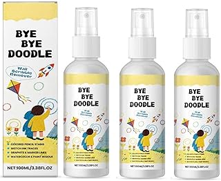Crayon Remover for Walls- Instant Cleaning for Marker, Ink & Graffiti Stains on Wall - Safe for Painted, Whiteboard, Wallpaper - Quick Stain Remover for Home Playroom/Classroom (3)