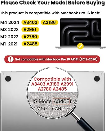 F FORITO 2-Pack Anti Blue Light Screen Protector Compatible with 2023 MacBook Pro 16 inch M2 Pro /M2 Max Chip Model A2780, Anti Glare & Anti Scratch Laptop Screen Protector