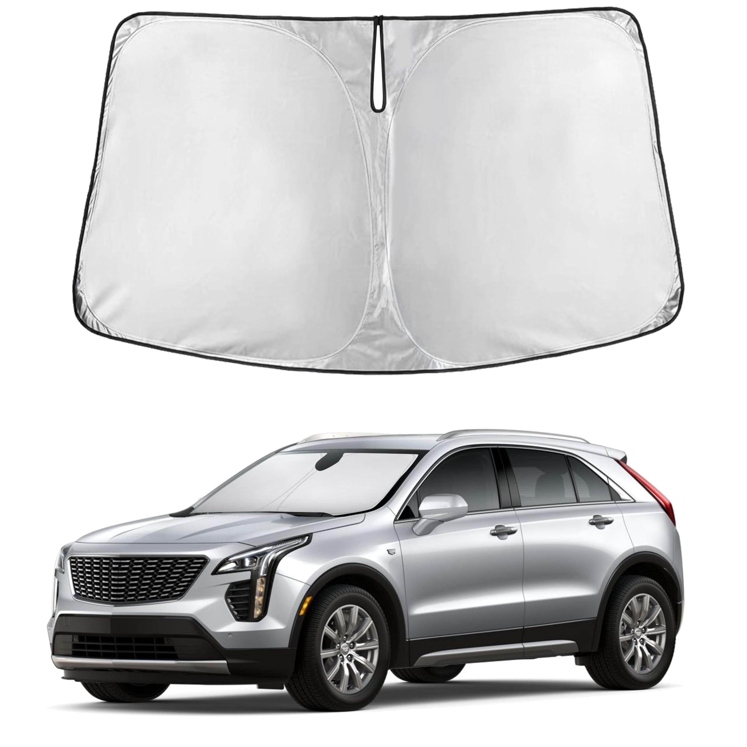 EcoNour Windshield Sunshade Compatible for Cadillac XT4 2019-2023 2024 2025