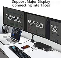 Vista 6 de SIIG Estación de acoplamiento USB-C triple 4K 60Hz con PD de 100 W - Triple 4K a 60Hz o solo 5K @60Hz Base para laptop - DisplayLink - 3 x HDMI, 2