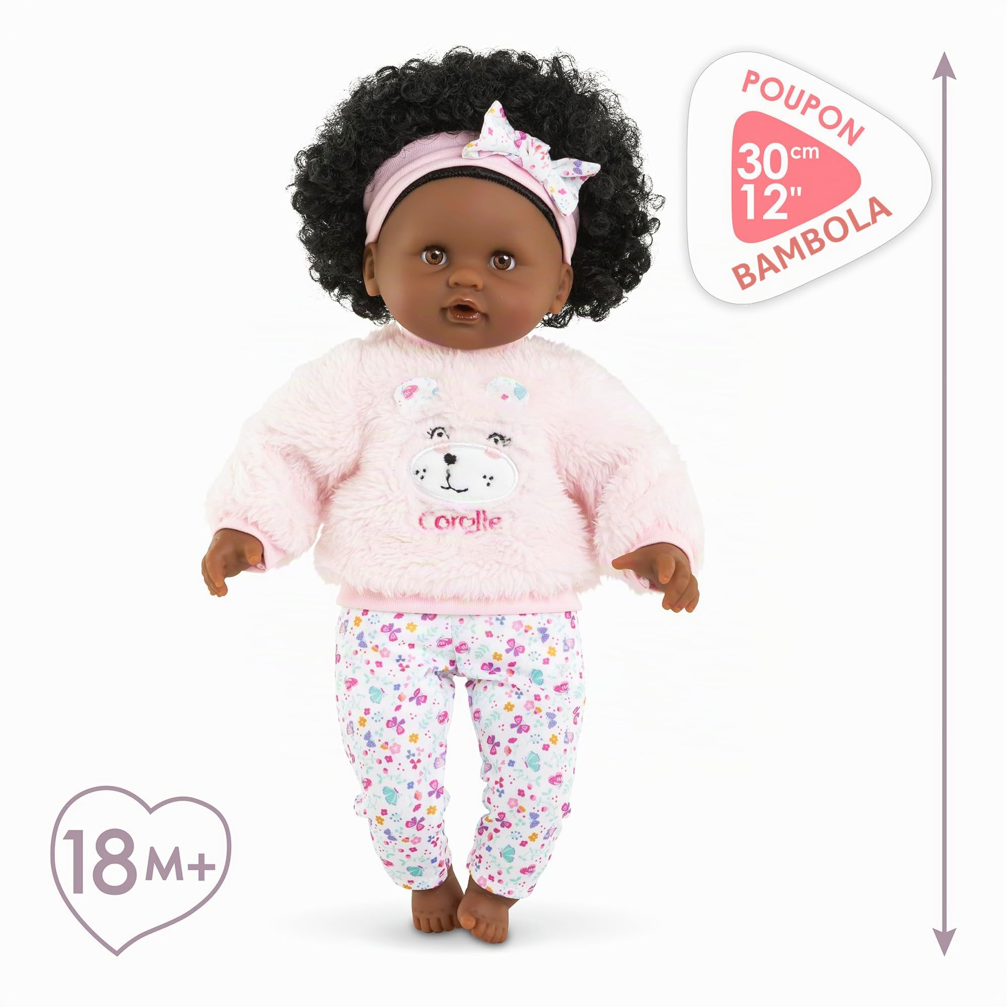 Corolle - Il mio primo cucciolo, bambino Calin Caroline, 30 cm, da 18 mesi, 9000100820
