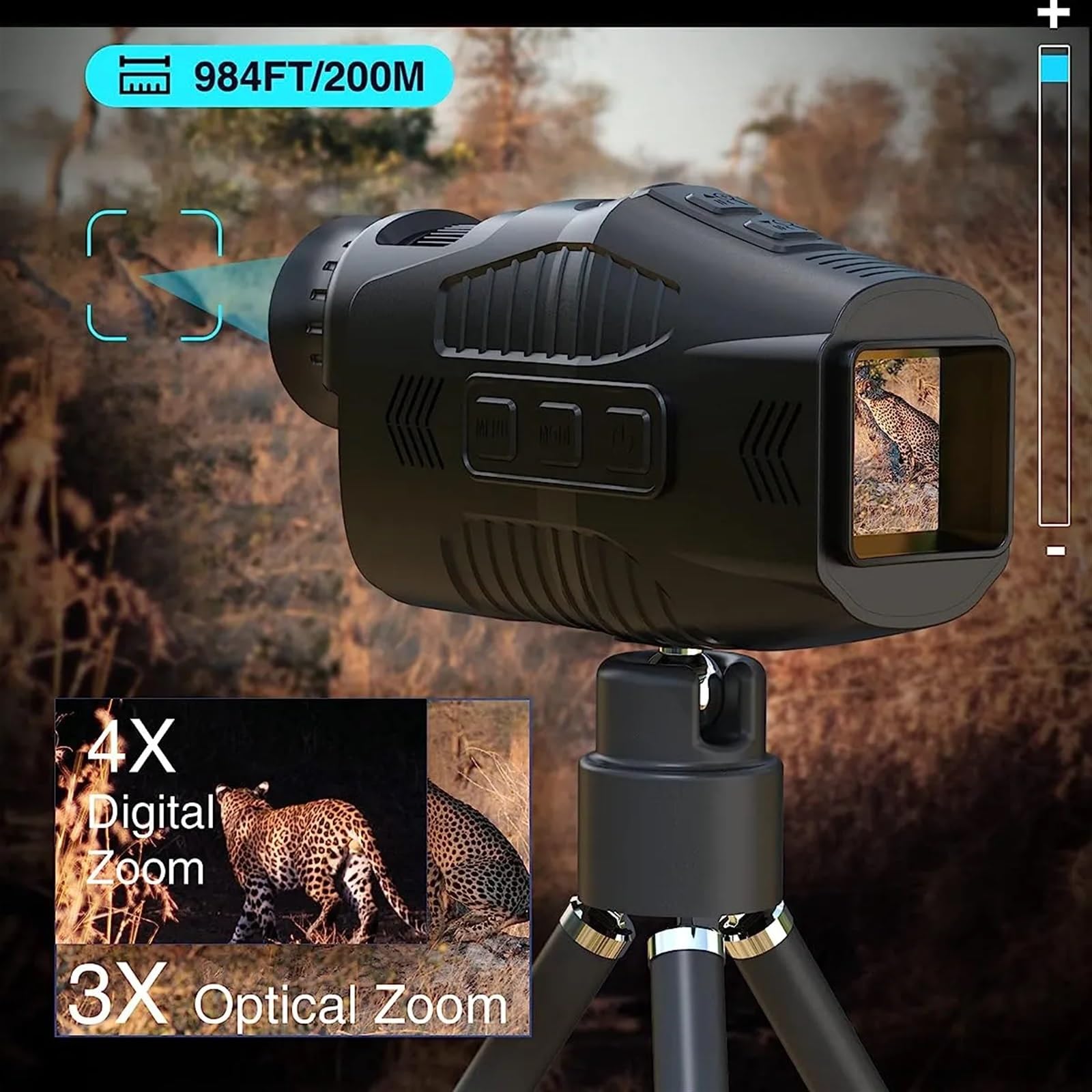 R11 1080P monokularowy noktowizor 5x Zoom cyfrowy noktowizor na podczerwień teleskop myśliwski na zewnątrz dzień noc podwójne zastosowanie pełne