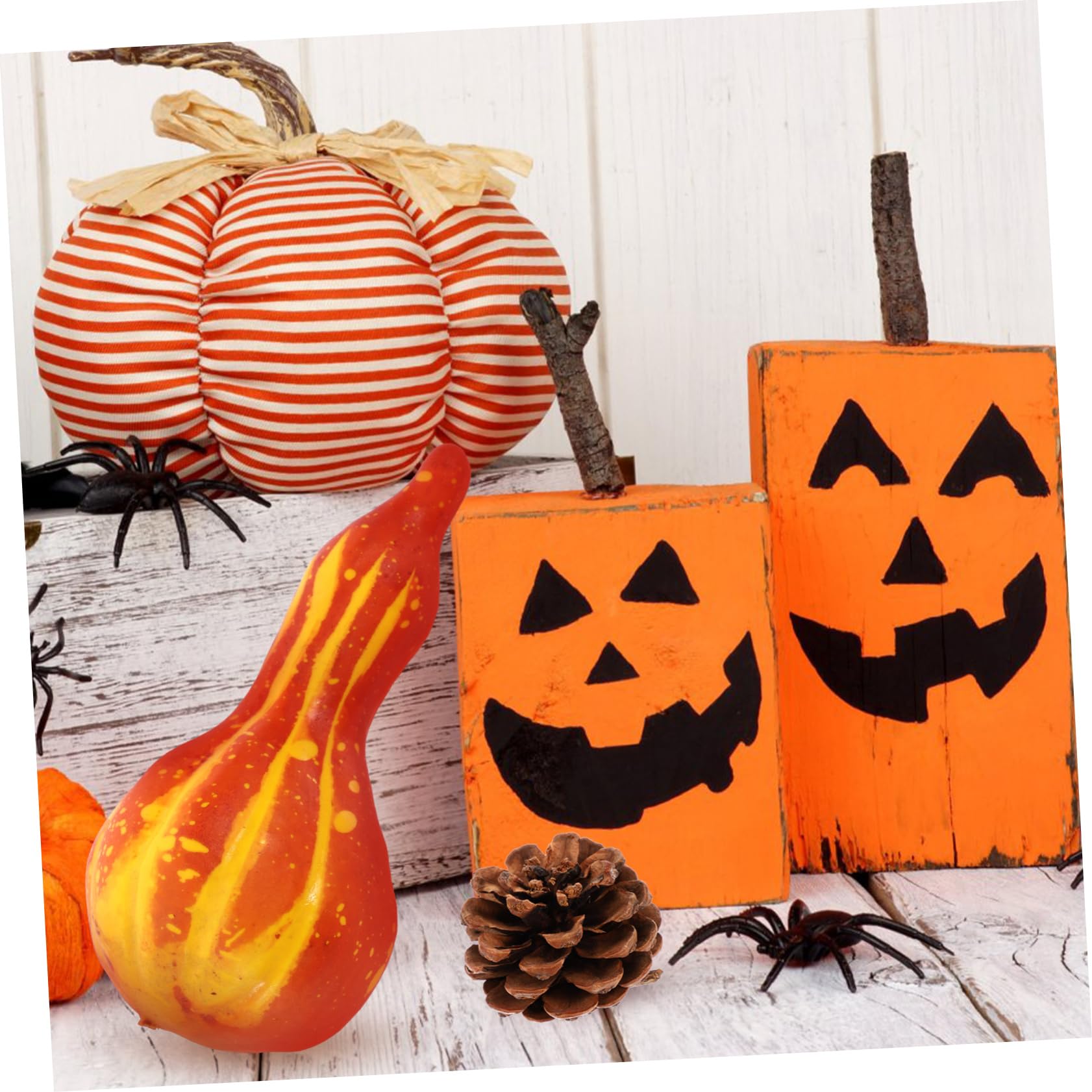 Cabilock 1 Set Pumpkin Decoration Package Pinesol Fall Decor Party Supplies Fall Party Decorations Party Decorations for Fall Maple Leaf Photo Props Halloween Foam Red Maple Leaf Reward