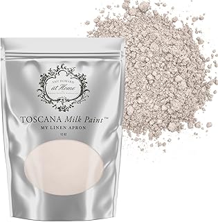 AMY HOWARD AT HOME Toscana Milk Paint Powder for Furniture, Decor, Finish, and More | Multi-Surface Paint Mix with Natural Ingredients | Add Water | 12.0 Ounce Pouch | My Linen Apron