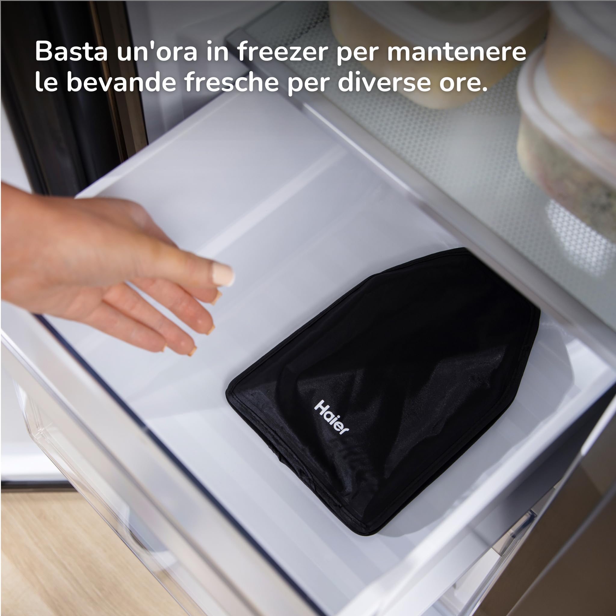 Haier Set Regalo Vino Edizione Limitata - Aeratore Dosatore Elettrico 2-in-1 con Borsa Refrigerante | Gift Box Premium