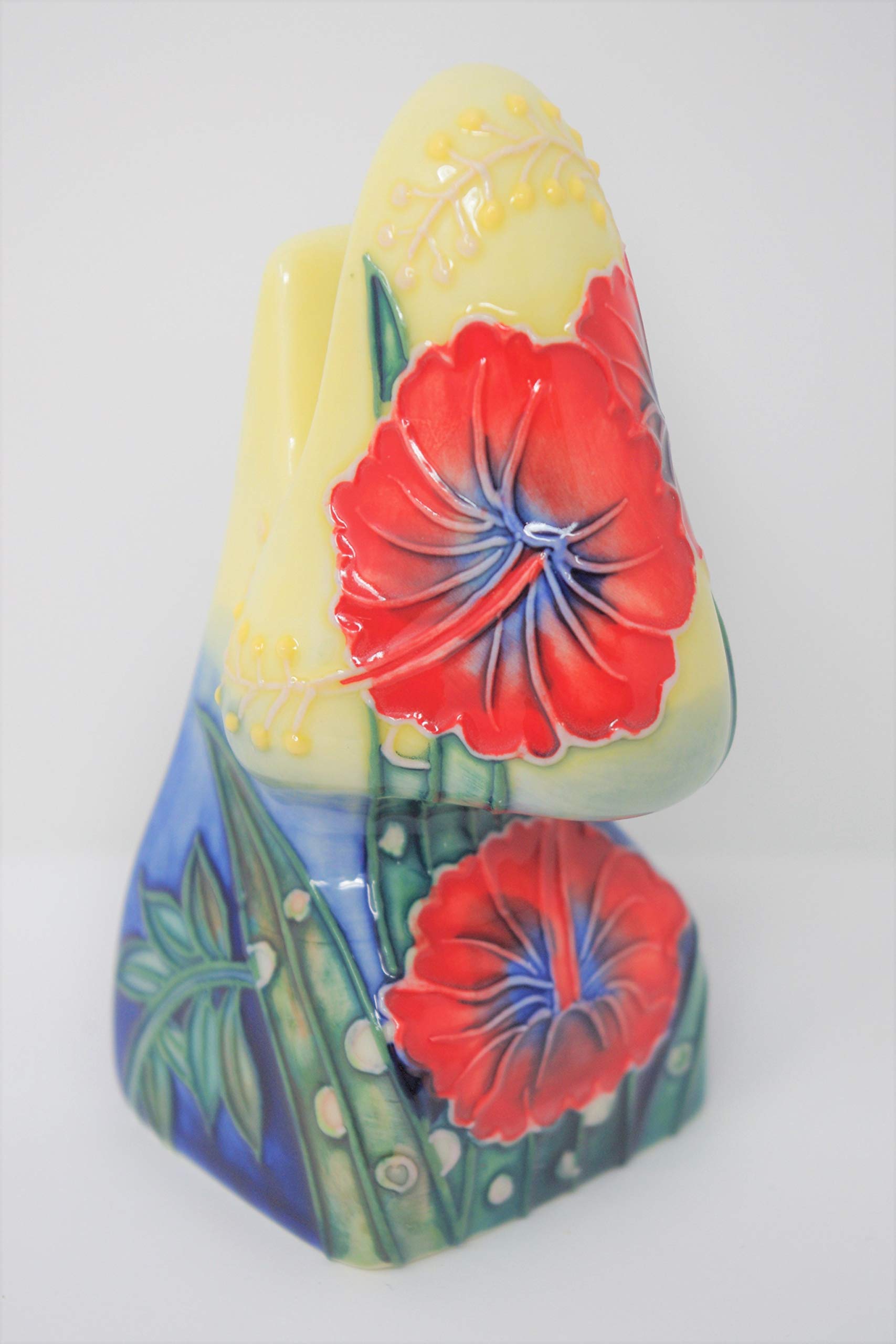 Nose Glasses Stand 1555 Spectacle Specs Holder Ceramic Hibiscus Flower Tupton