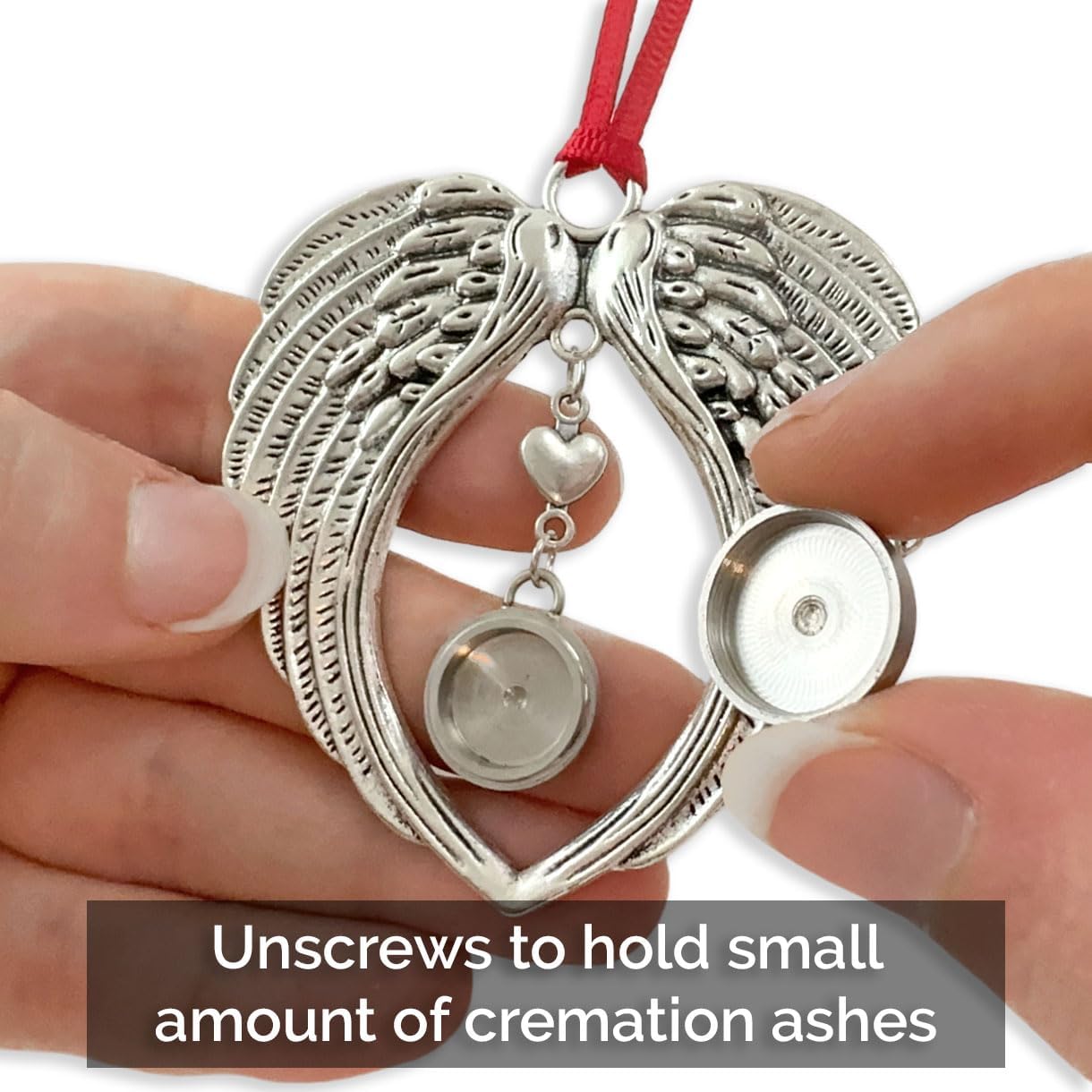Urn Christmas Ornament for Ashes Memorial Holiday Ornament for Loss of Loved One to Hold Cremation Ashes