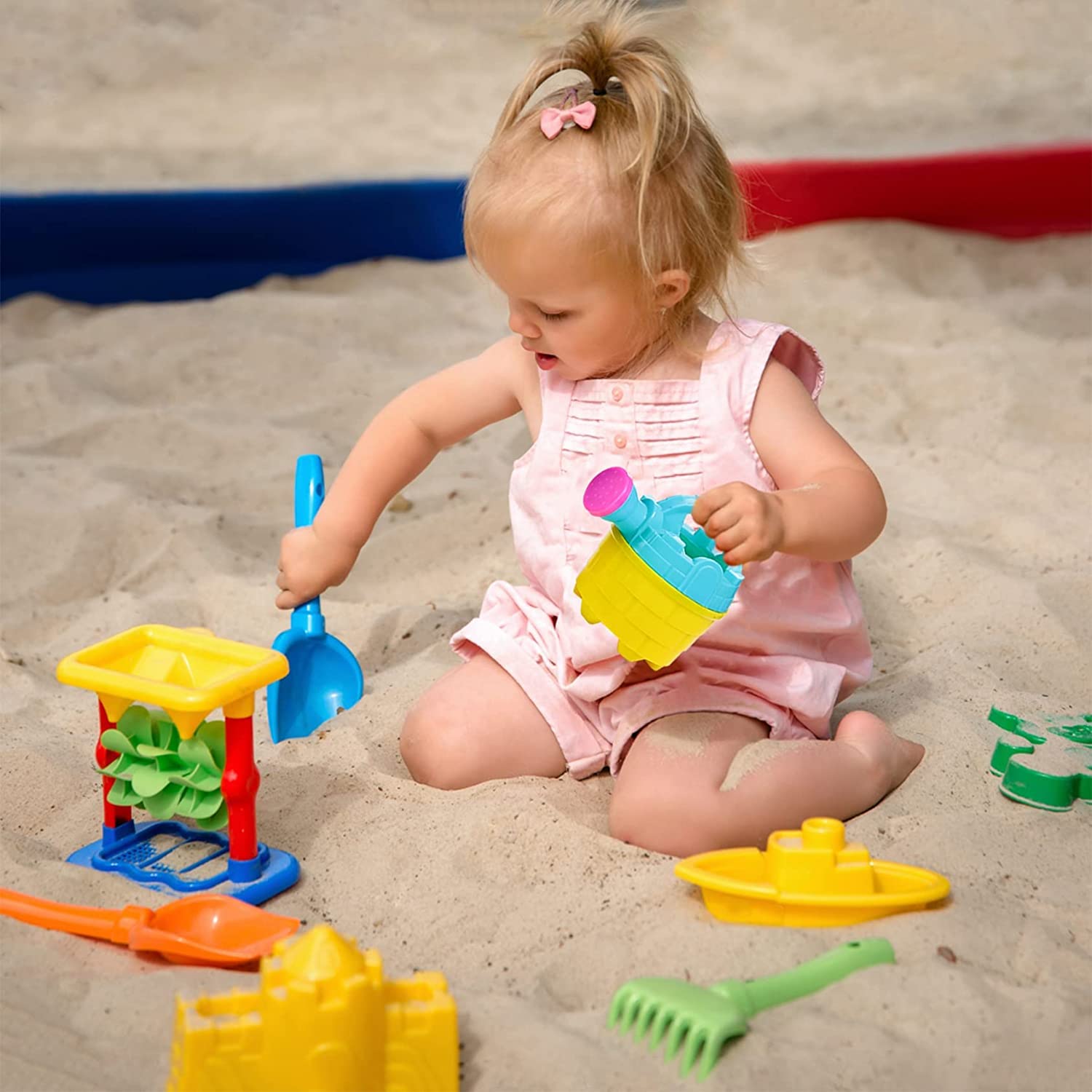Regaderas para niños (Mini), paquete de 6 unidades, plástico de 4.5 pulgadas, herramientas de plantación de jardinería para niños y niños pequeños, regalos de fiesta en la playa, juguetes 2