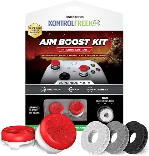 KontrolFreek Aim Boost Kit for Xbox Series X Controller, Red/White