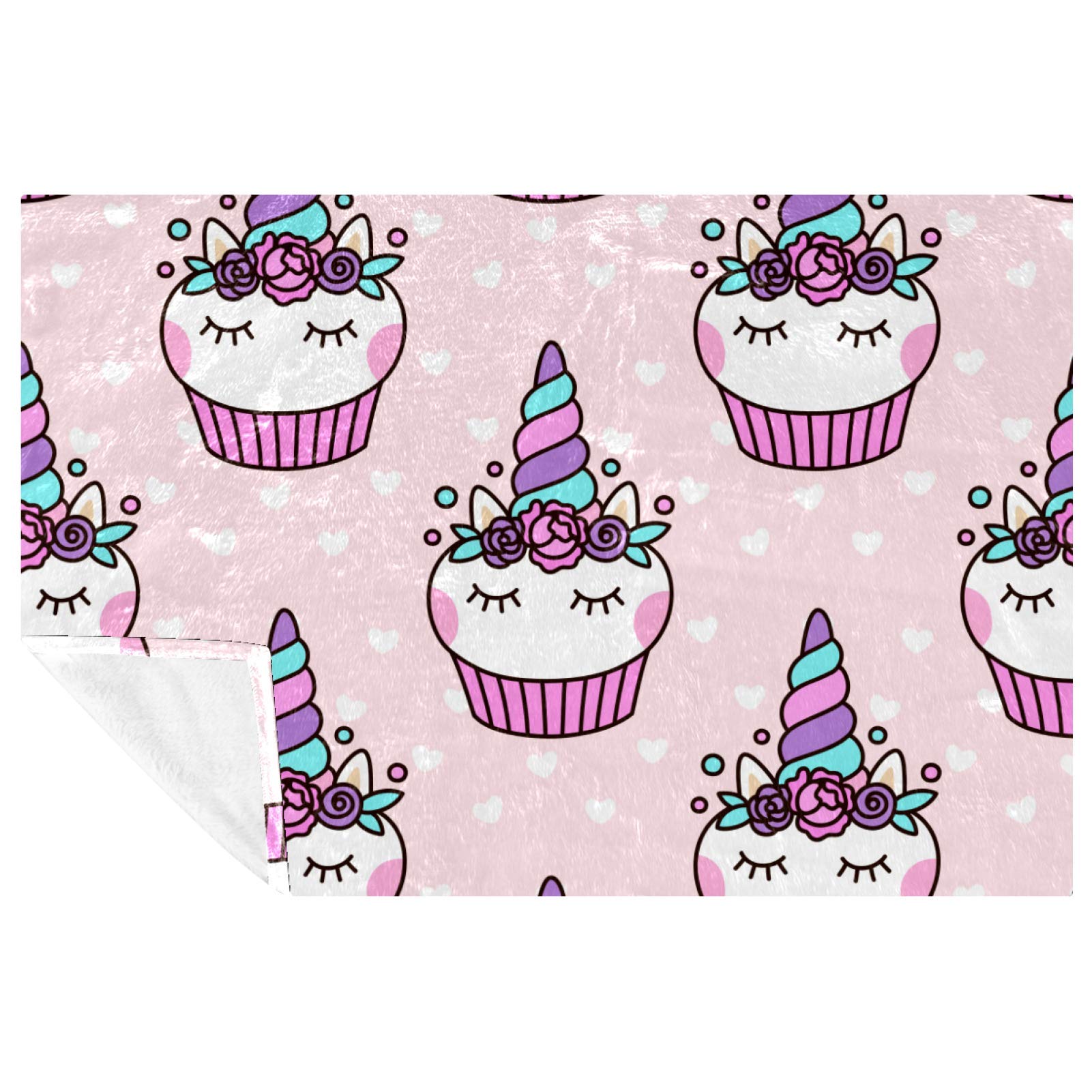 Couverture licorne douce 150x100 chaude plaid canapé lit camping