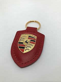 PORTACHIAVI ORIGINALE PORSCHE CON STEMMA IN PELLE NEL COLORE ROSSO WAP0500920E