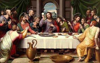 Santa Ceia (1562) de Juan de Juanes - 50x79 - Tela Canvas Para Quadro