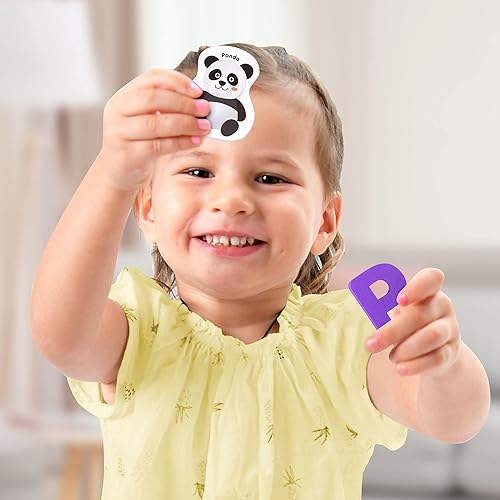 Miniatura 3 de Crayola ABC - Juego de imanes a juego – Animal Party, 52 imanes de espuma de calidad colorida que incluyen 26 imágenes y 26 imanes del alfabeto